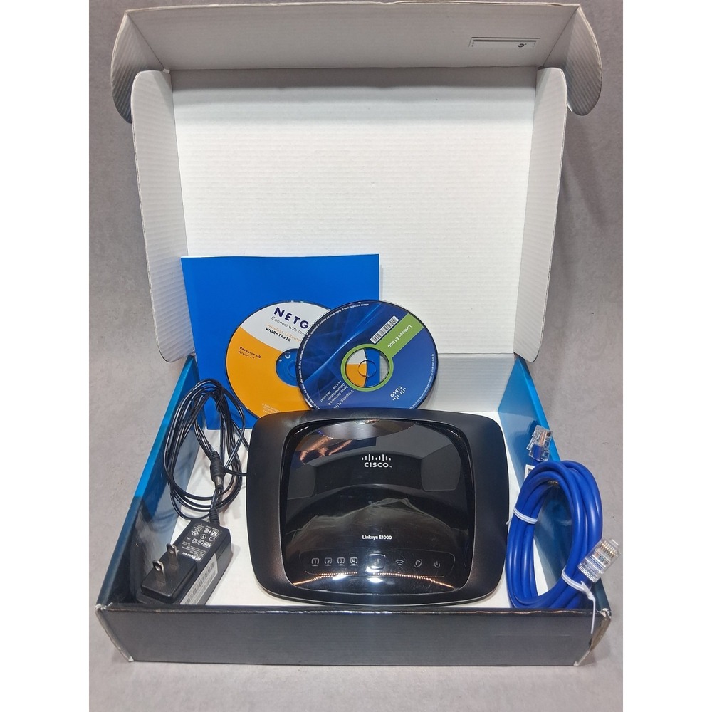 CISCO Linksys E1000 Wireless-N Router 2.4 GHz Band Fast Ethernet